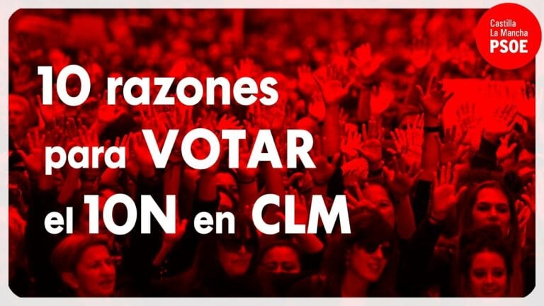 «10 razones para votar pensando en Castilla-La Mancha», la precampaña electoral que empezará el PSOE este lunes