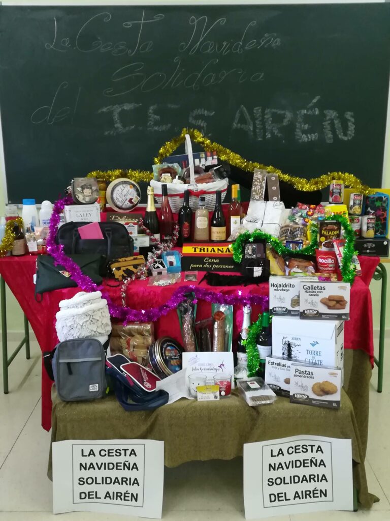 Últimos días para colaborar con la cesta solidaria del IES Airén de Tomelloso