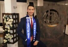 Gonzalo González, nuevo aspirante a ‘Mister Global Ciudad Real’: «estoy muy orgulloso de llevar la banda de Tomelloso»