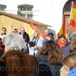 Más de un centenar de personas se concentran en Tomelloso ante la llamada de "España existe"