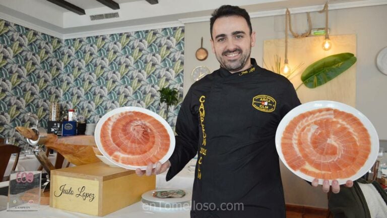 Justo López, Campeón Regional de Corte de Jamón: «en un plato de jamón solo el jamón puede ser el protagonista»