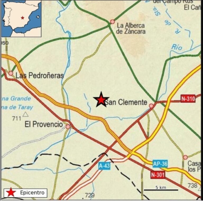 Terremotos como el de El Provencio y Ossa se producen todos los días pero ahora se perciben más por la ausencia de ruido