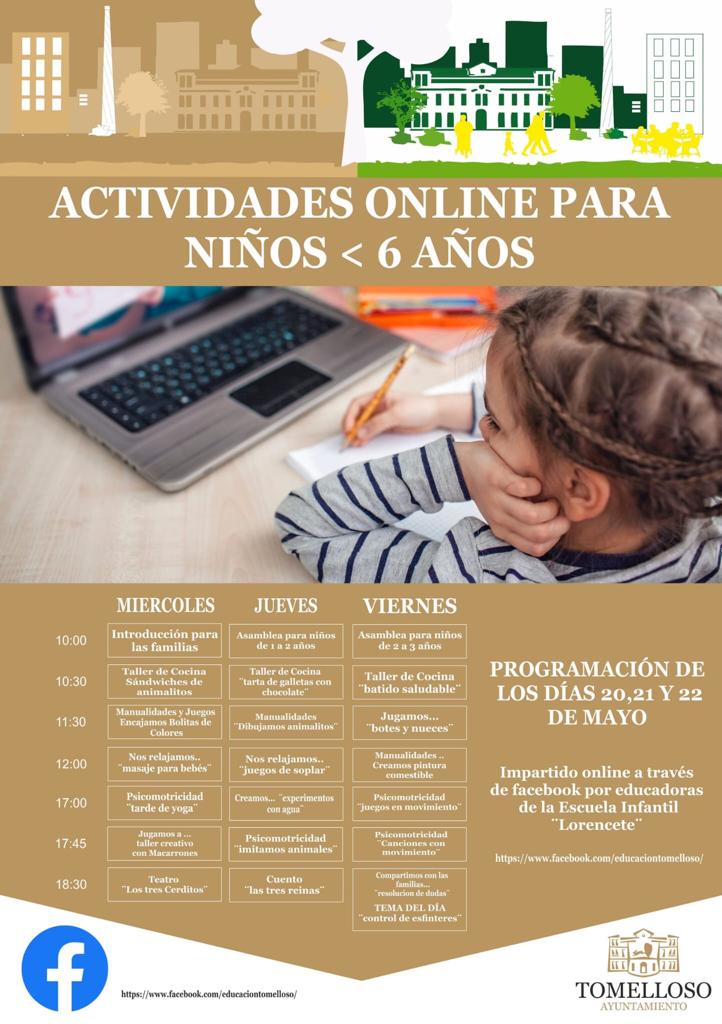 La Escuela Infantil "Lorencete" organiza actividades online para los menores de 6 años