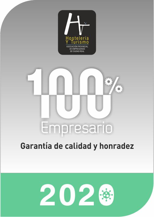 Marquinetti y Restaurante Alhambra reconocidos con los distintivos "100% Empresario 2020" de los hosteleros de Ciudad Real