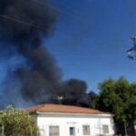 Un incendio en una zona industrial de Tomelloso se salda sin daños personales