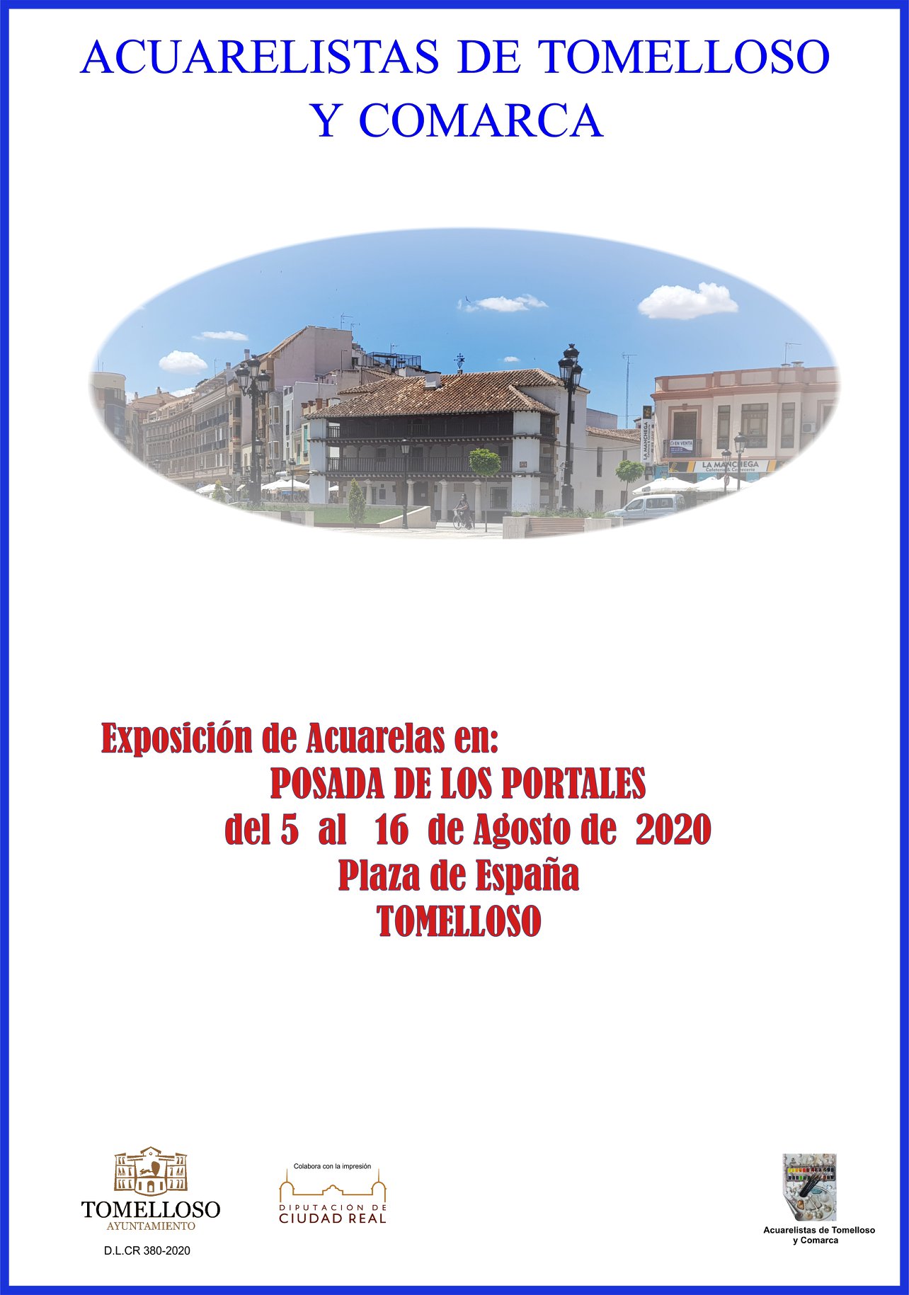 Las exposiciones vuelven a la Posada de Los Portales de la mano de los Acuarelistas de Tomelloso y Comarca
