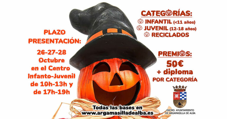 Argamasilla de Alba convoca el primer concurso de decoración de calabazas