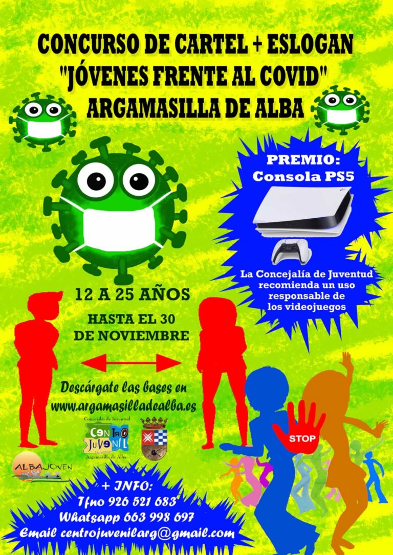 Concurso de cartel y eslogan “Jóvenes de Argamasilla de Alba frente a la COVID-19”