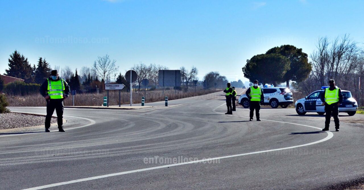 La Guardia Civil de Tomelloso trabaja para evitar salidas y entradas del municipio