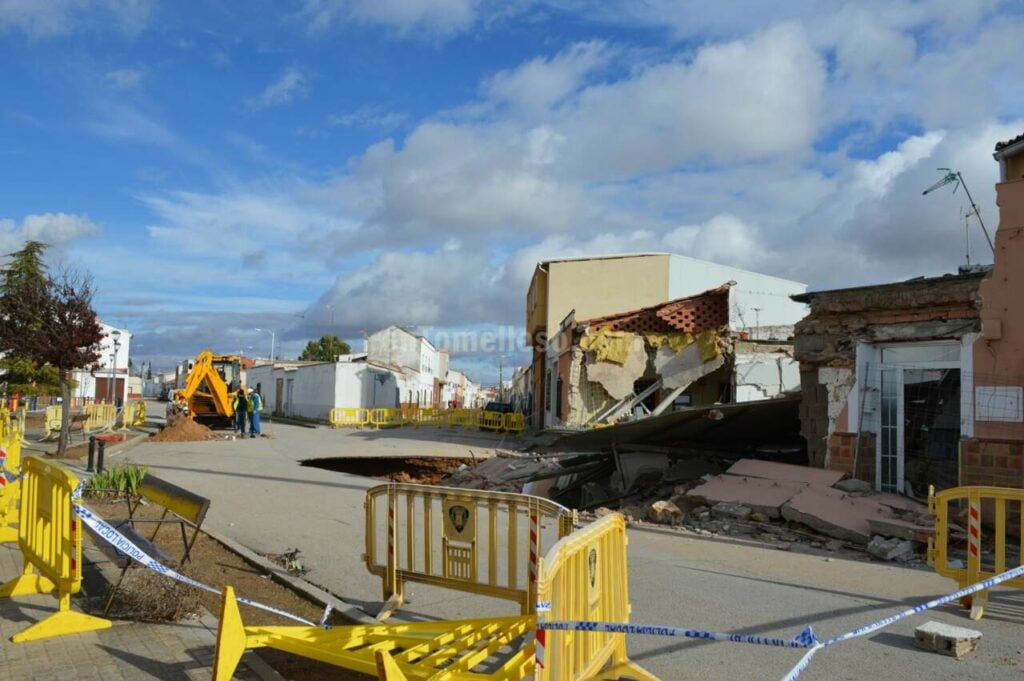 Se derrumban dos viviendas en Tomelloso sin causar víctimas