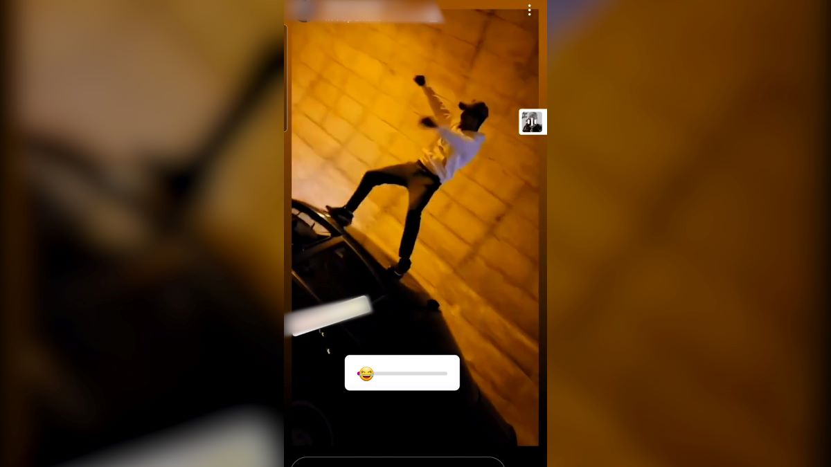 El vídeo del «loco» al volante en Hellín: se subió al vehículo para ponerse a bailar en el techo