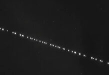 Un extraña cadena de luces visible en el cielo de Castilla-La Mancha durante esta noche