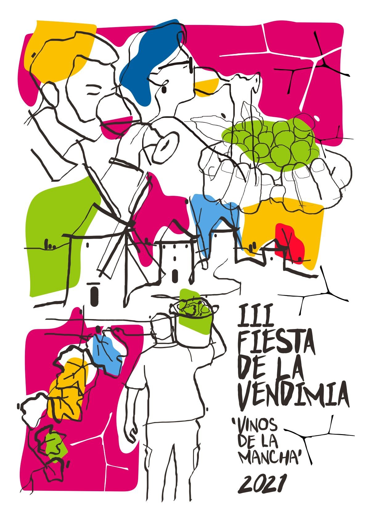Los vinos DO La Mancha ya tienen su cartel para la III Fiesta de la Vendimia 2021