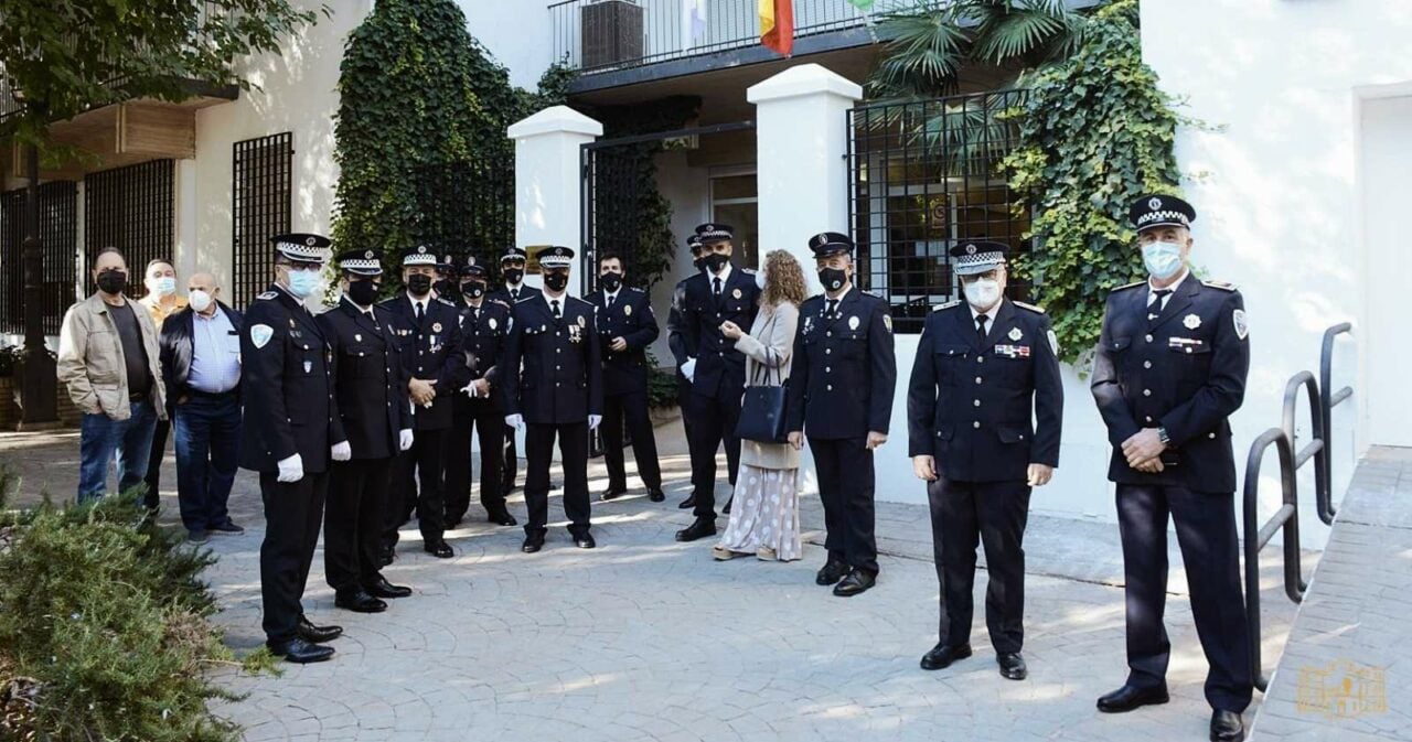 Todo el Cuerpo de la Policía Local de Tomelloso, reconocido durante la Festividad del Santo Ángel de la Guarda