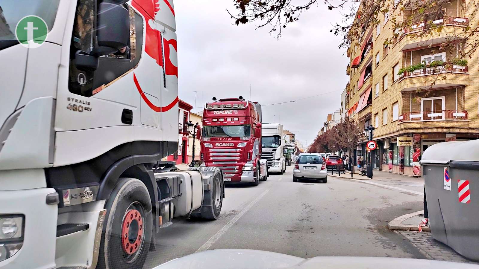 Agricultores y camioneros de Tomelloso vuelven a echarse a la calle con sus reivindicaciones
