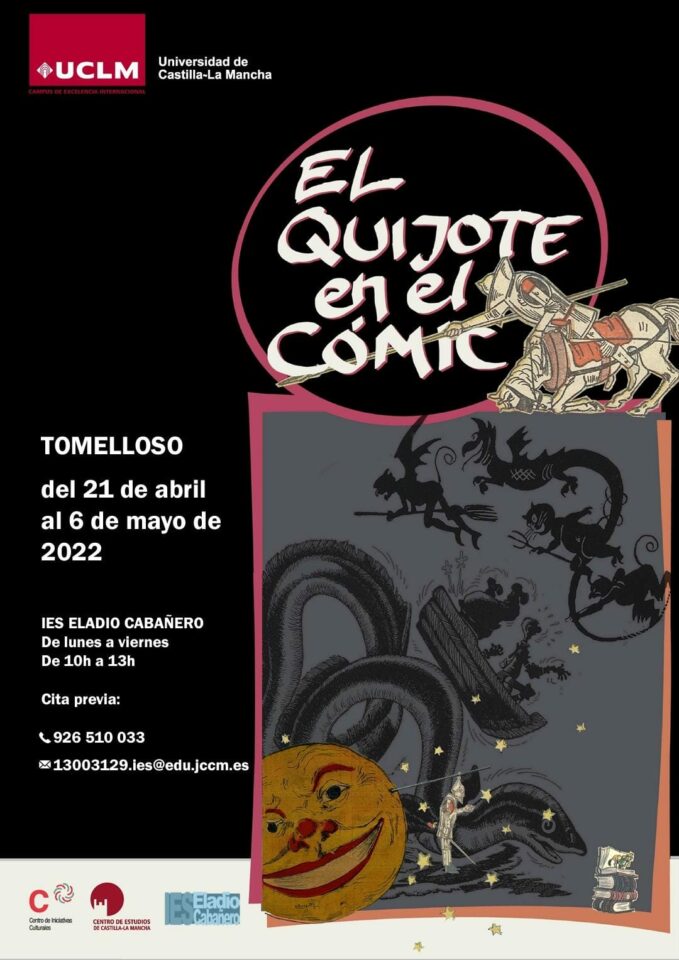 La exposición “El Quijote en el cómic” llega al IES Eladio Cabañero de Tomelloso