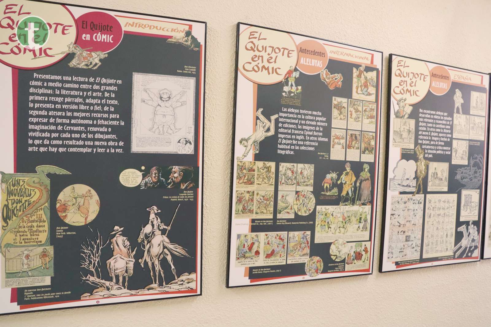 La exposición “El Quijote en el cómic” llega al IES Eladio Cabañero de Tomelloso