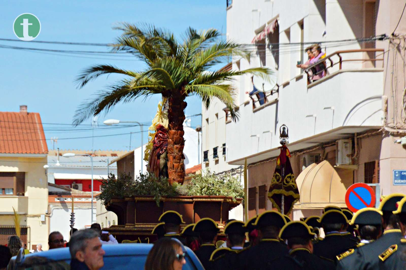 Jesús en la Borriquilla vuelve a abrir las procesiones de la Semana Santa de Tomelloso