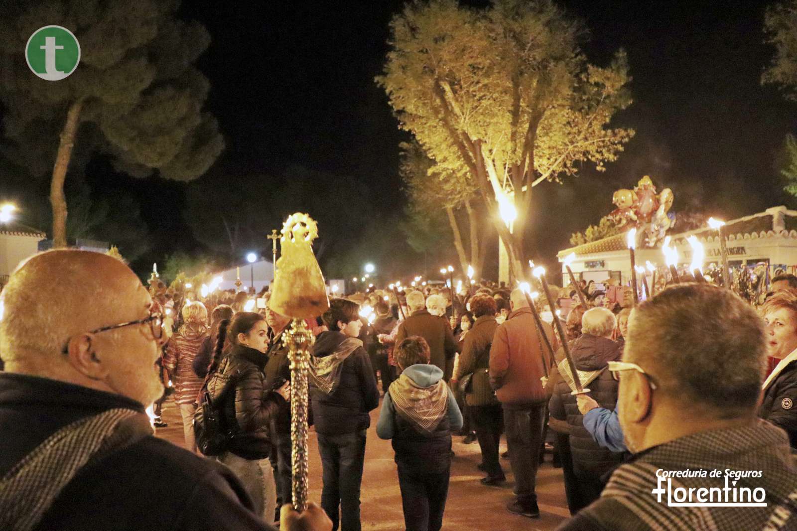 Vuelve la Procesión de las Antorchas que ha iluminado la noche en Pinilla