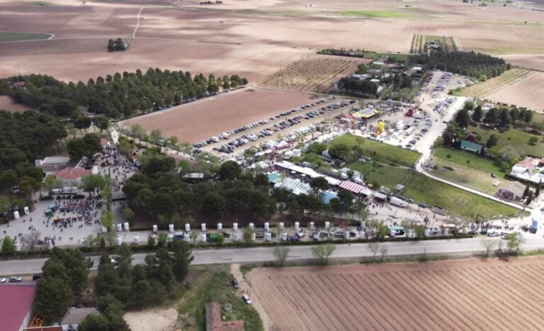 La Romería de Tomelloso desde el aire