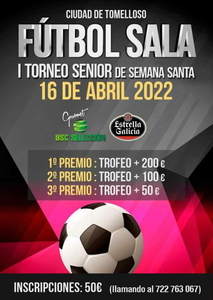 Este sábado se celebra el primer Torneo Senior de Semana Santa de fútbol sala en Tomelloso
