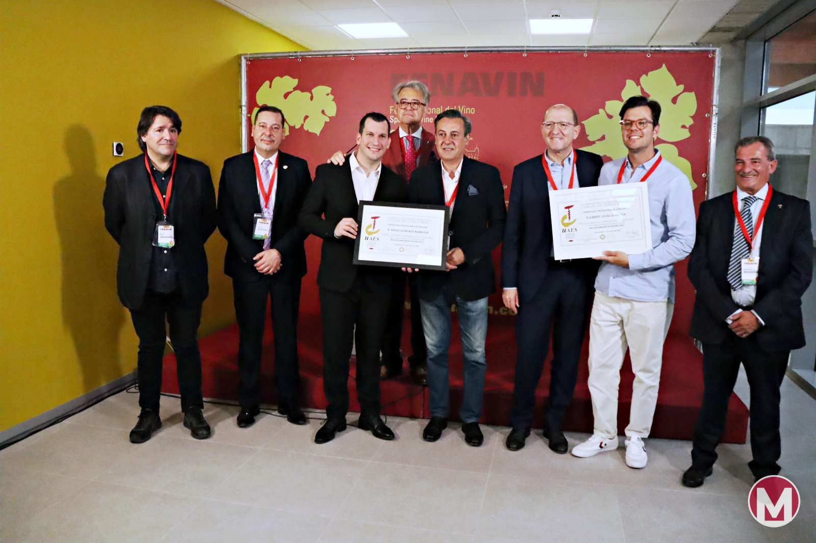 José Ribagorda y Manuel Villanueva reciben el Premio ‘Tastevin de cristal’ de la UAES