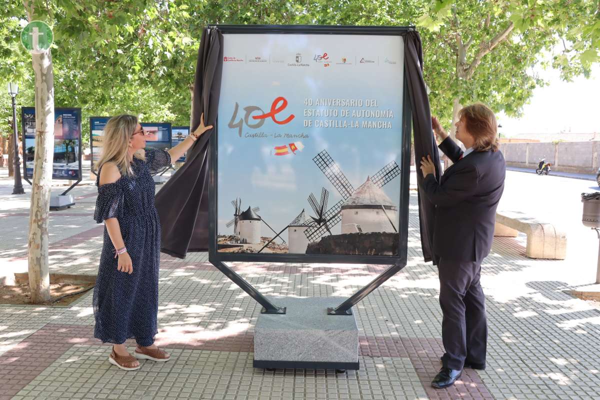 El parque Urbano Martínez acoge la exposición "40 años del Estatuto de Autonomía de Castilla-La Mancha" hasta el 10 de julio