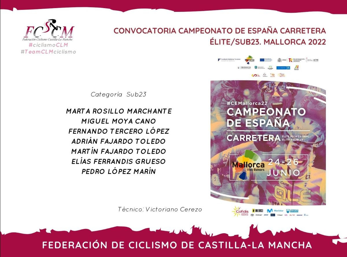 Elías Ferrandis, de Tomelloso, entre los 7 ciclistas de la selección de C-LM para el Campeonato de España de Carretera Élite-Sub23