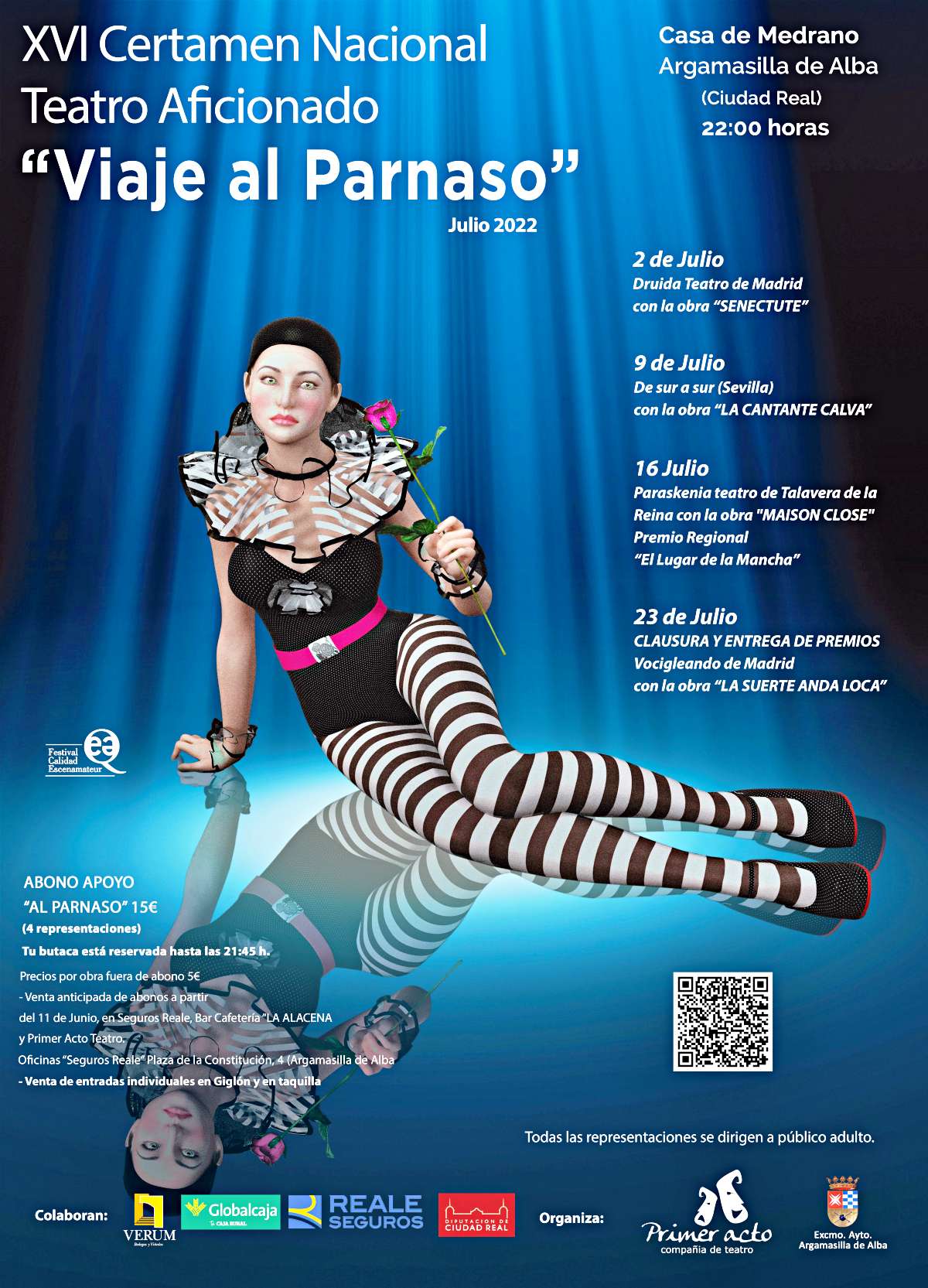Este sábado comienza la 16ª edición de "Viaje al Parnaso" en Argamasilla de Alba