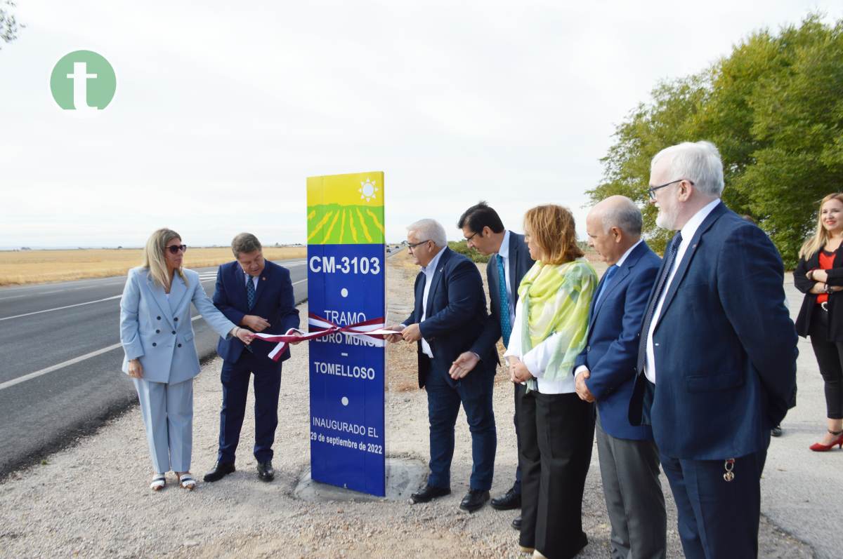 Inaugurado el arreglo del nuevo tramo de 26 kilómetros de carretera entre Pedro Muñoz y Tomelloso