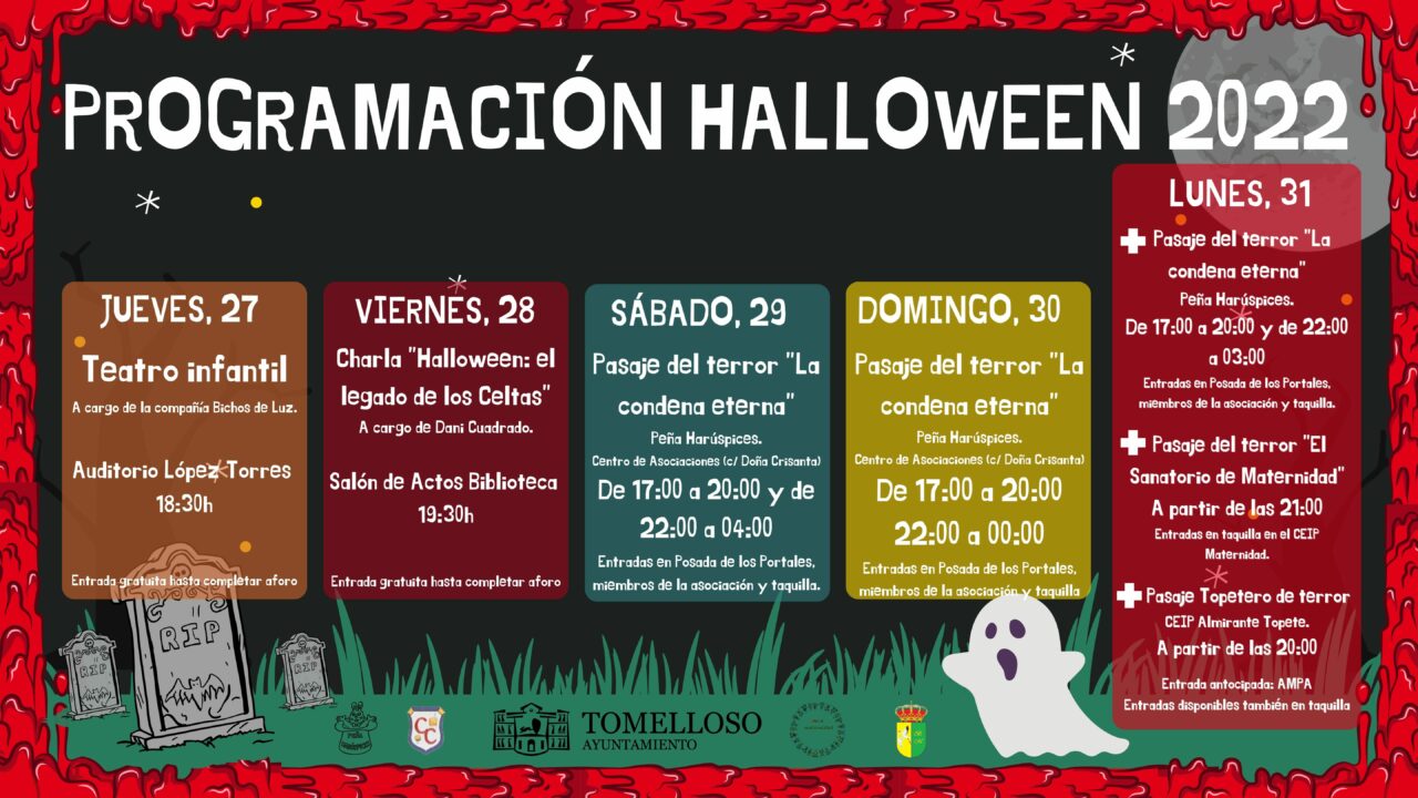 Raúl Zatón presenta una programación de Halloween "muy variada" entre el jueves 27 y el sábado 31