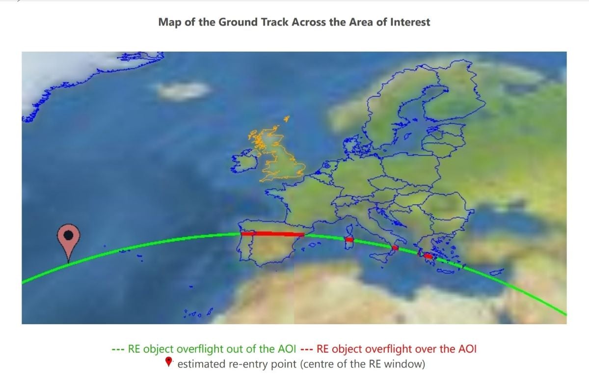 Problemas en el espacio aéreo de España por la caída a la atmósfera de un cohete chino sin control