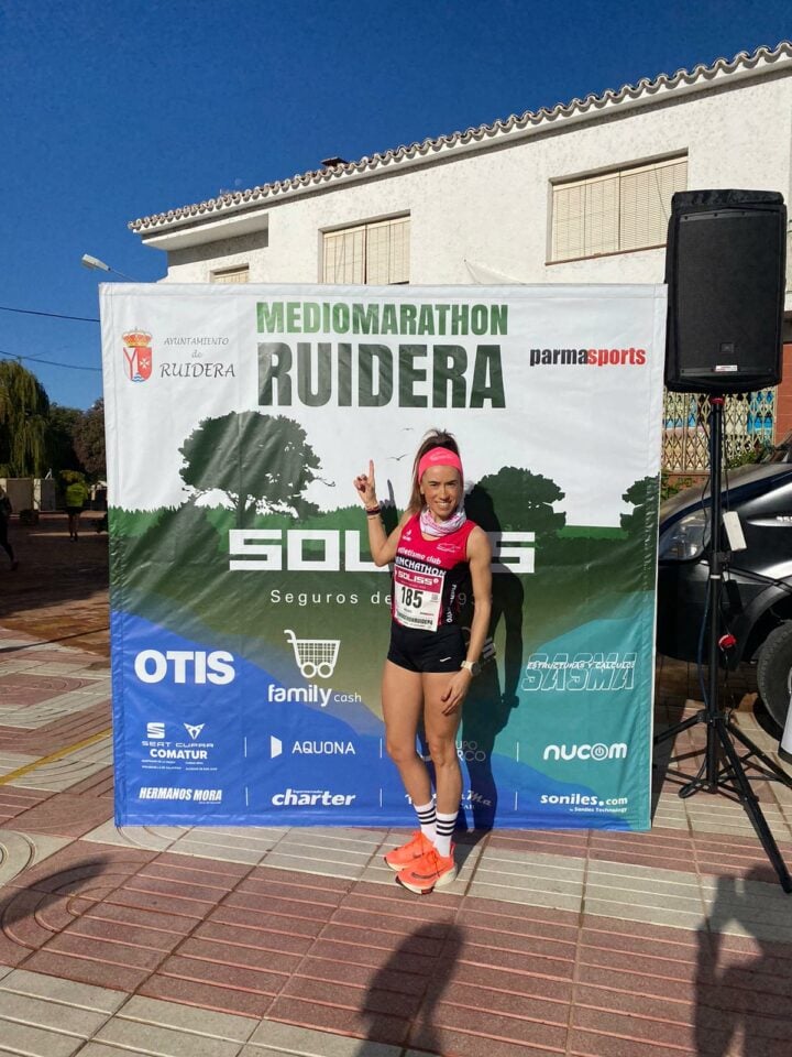 Mercedes Romero, ganadora de la primera edición del Medio Maratón de Ruidera: "Ha sido una experiencia increíble"