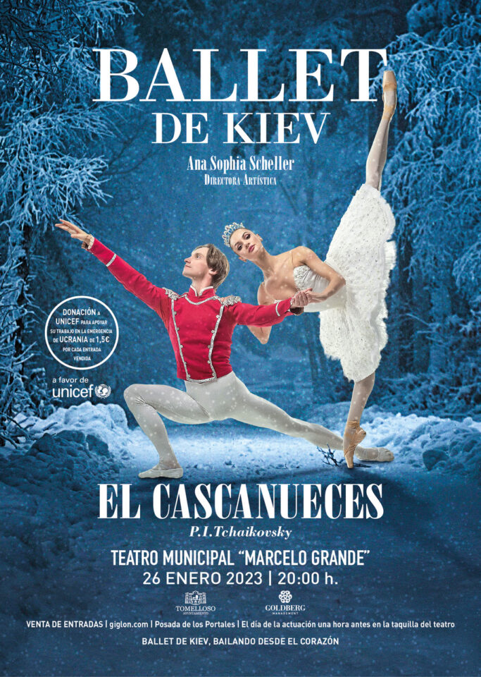 El Ballet de Kiev visitará Tomelloso este jueves en su gira para apoyar a los niños, niñas y familias de Ucrania