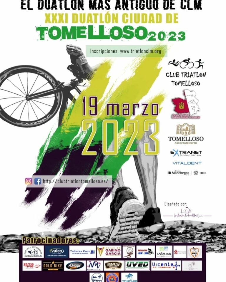 El Club Triatlón Tomelloso abre el 5 de febrero las inscripciones para el XXXI Duatlón 'Ciudad de Tomelloso'