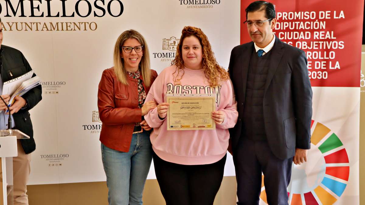 La Diputación de Ciudad Real entrega en Tomelloso los certificados de los cursos del programa Promueve VI