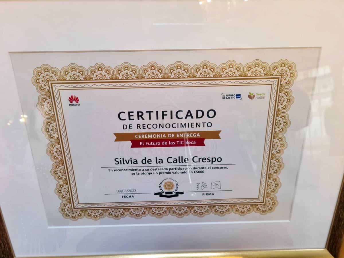 Premio para Silvia de la Calle Crespo, maestra en el José María del Moral, en un programa nacional sobre las TIC