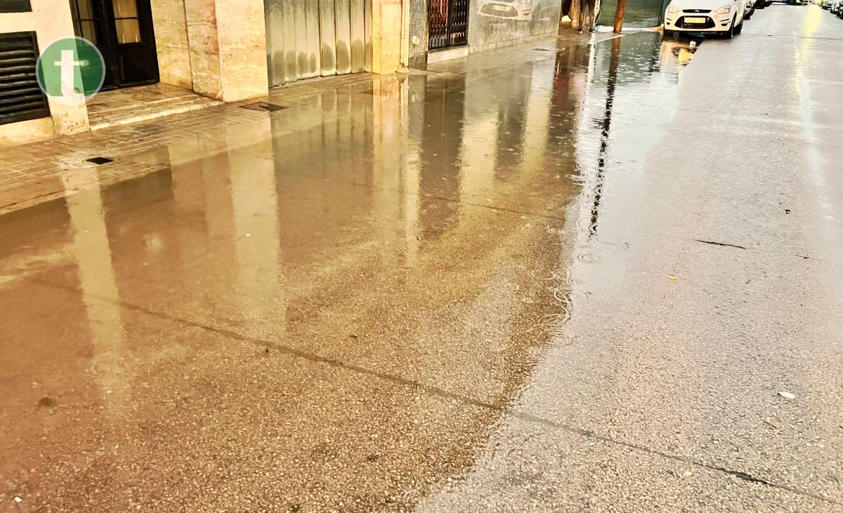 Unas intensas lluvias dejan hasta 15,6 litros por metro cuadrado este sábado en Tomelloso