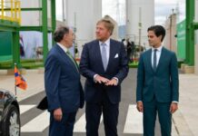 Galán muestra al rey de Países Bajos el potencial del hidrógeno verde en Puertollano, que usará Rotterdam para exportarlo