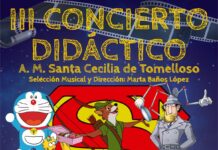Las bandas sonoras de Popeye, Doraemon o los Simpsons sonarán en el III Concierto Didáctico de la AM Santa Cecilia
