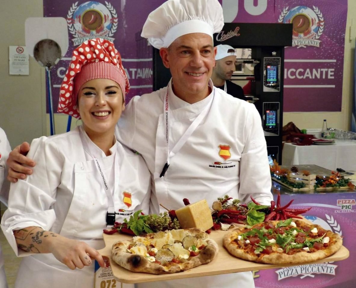 Rocío Marquina, de Marquinetti, campeona del mundo de Pizza en pareja junto a Marco Bianchi