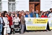 Cientos de vecinos de Tomelloso salen a la calle para pedir la conexión del tren