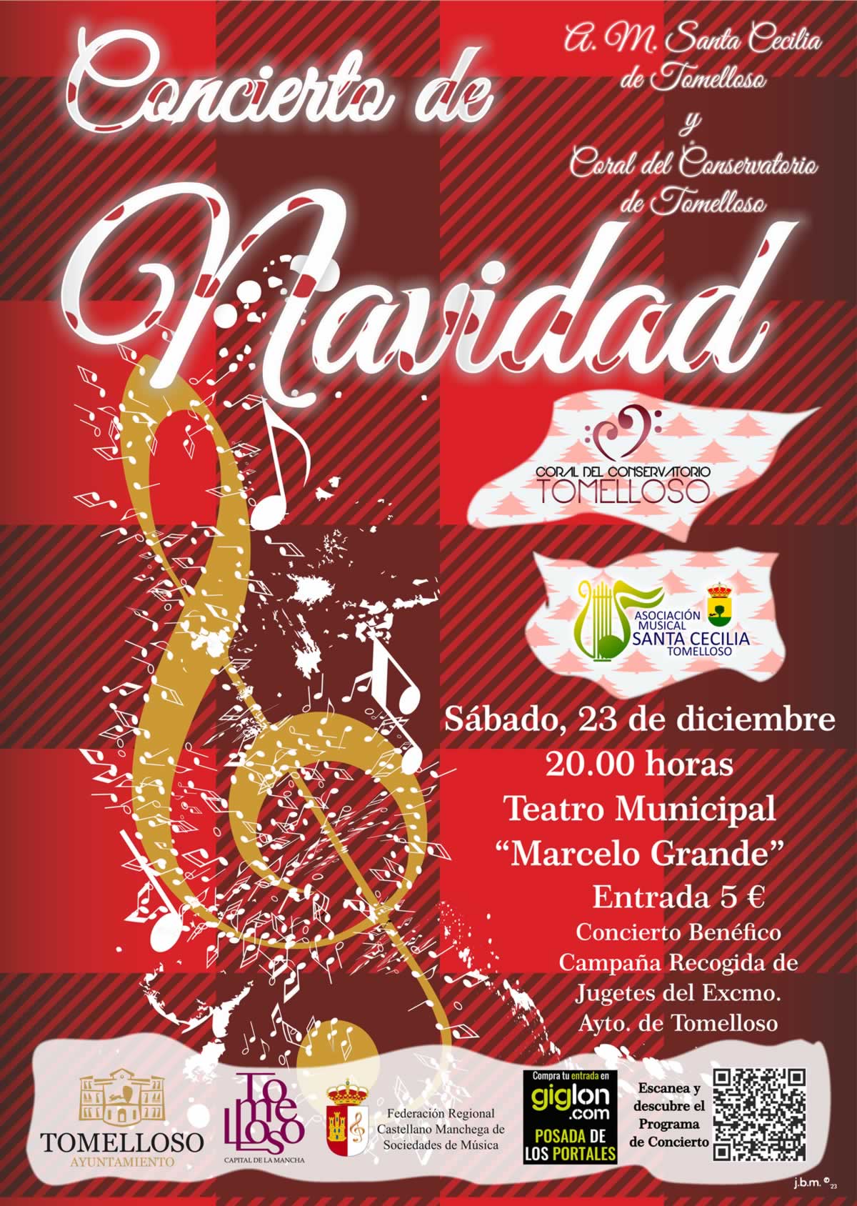 La banda de Santa Cecilia y la coral del Conservatorio presentan un concierto de Navidad Especial