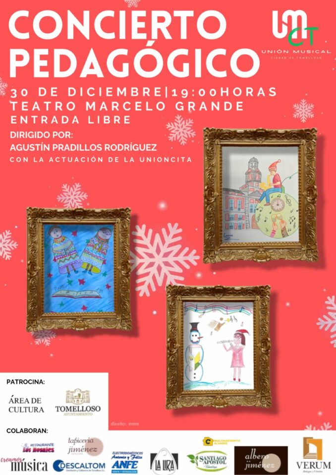 Unión Musical Ciudad de Tomelloso celebra su Concierto Pedagógico el 30 de diciembre