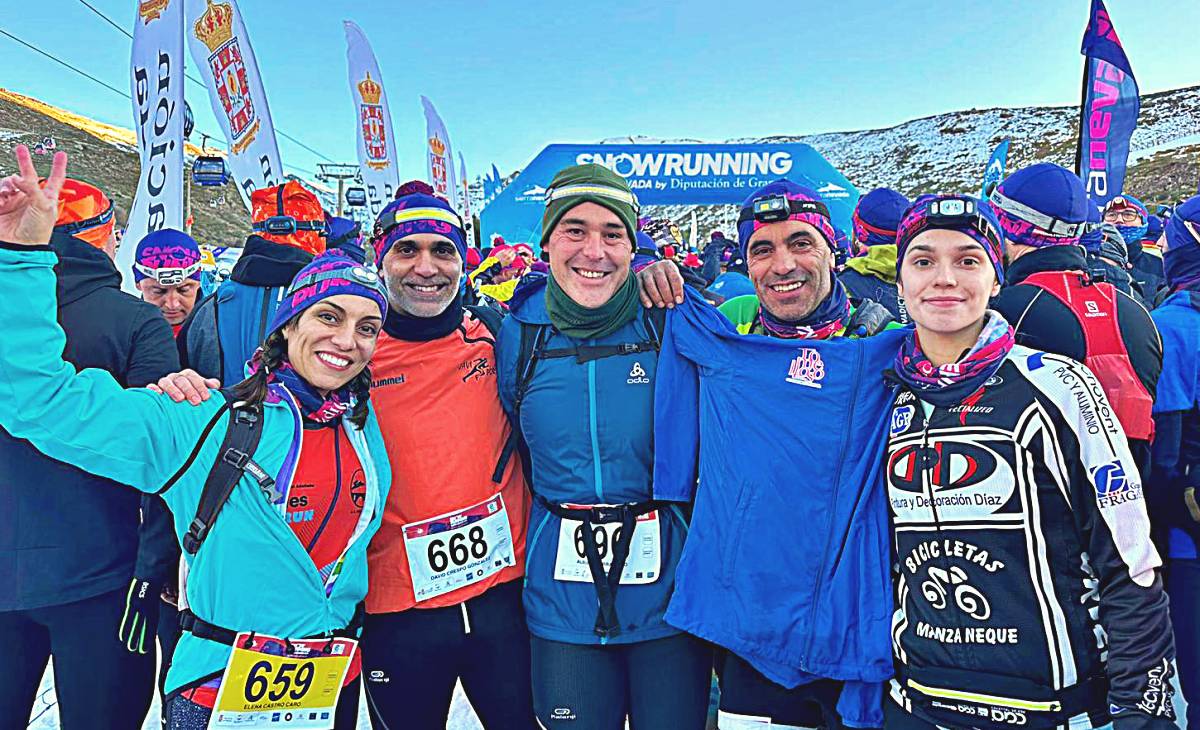 5 tomelloseros participan en la Snow Running de Sierra Nevada