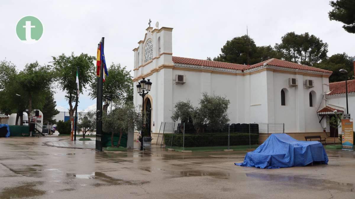 La lluvia merma la afluencia de romeros este sábado por la mañana en Pinilla