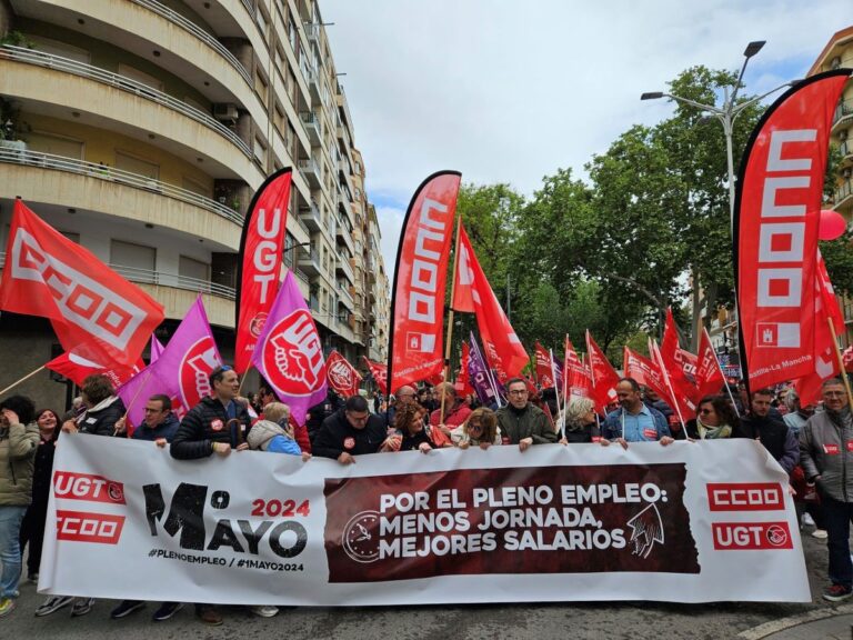 Reformar el despido, pleno empleo y frenar la «degradación democrática», peticiones desde las calles de C-LM