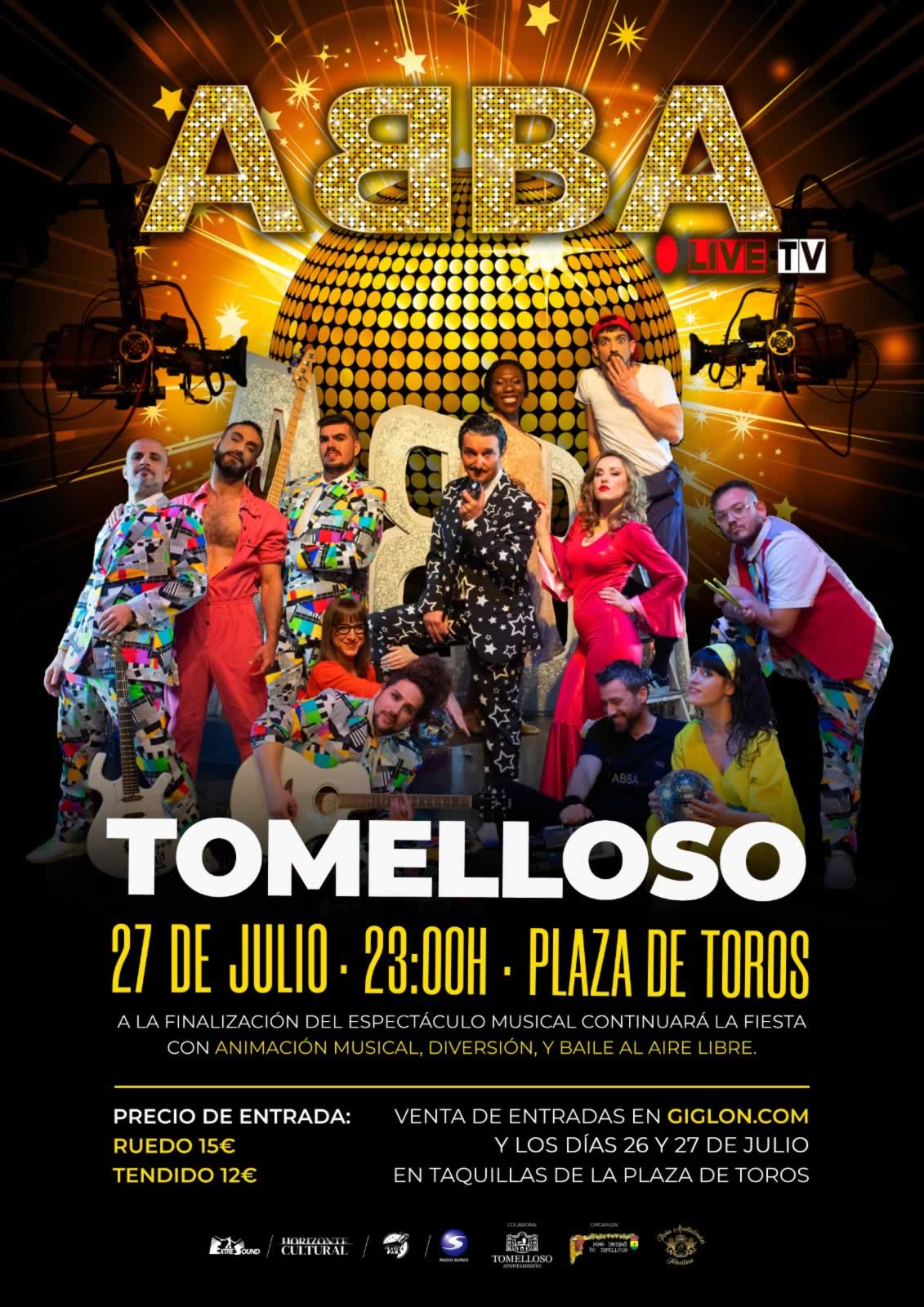 Tomelloso acogerá el gran musical "ABBA Live TV" el 27 de julio
