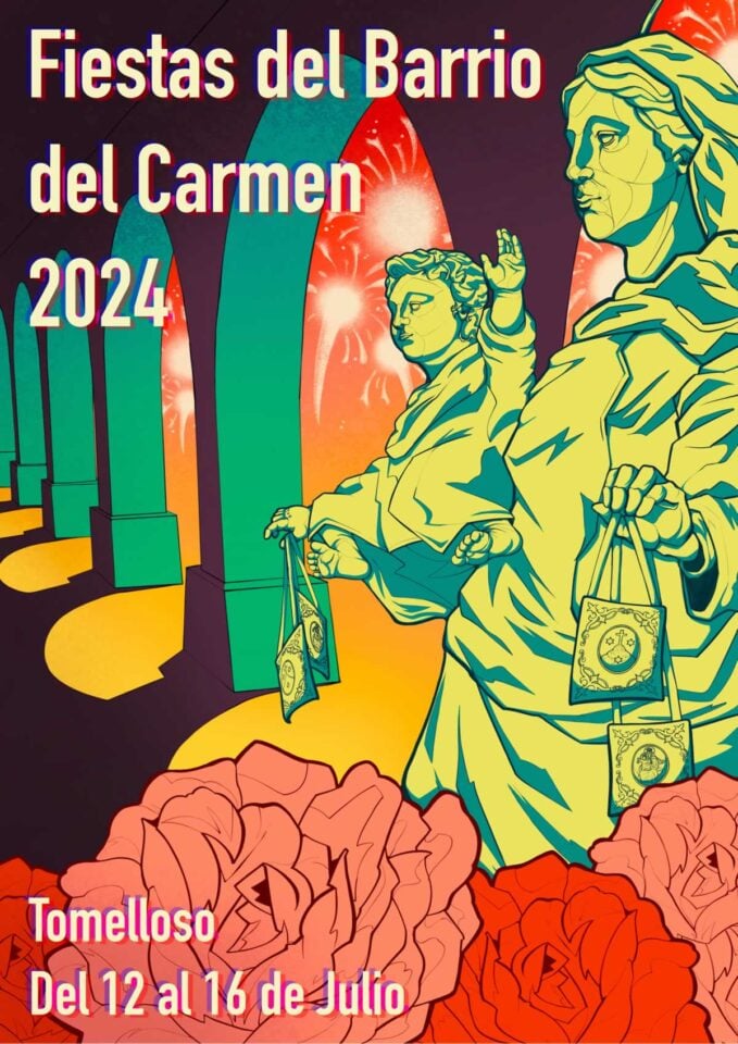El Barrio del Carmen ya tiene cartelería para sus fiestas