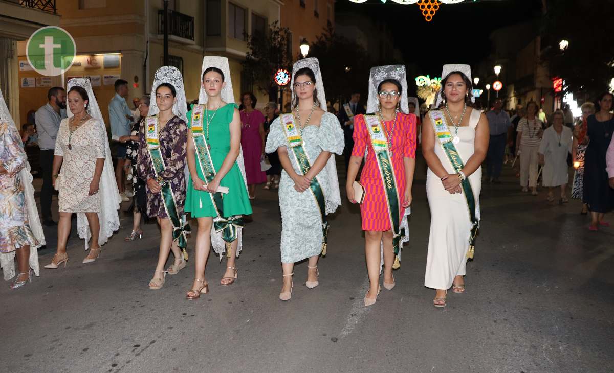 La Virgen de las Viñas recorre las calles de Tomelloso en el Día Grande de la Feria